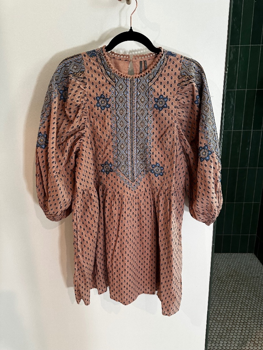 Anthro Embroidered Tunic Mini
